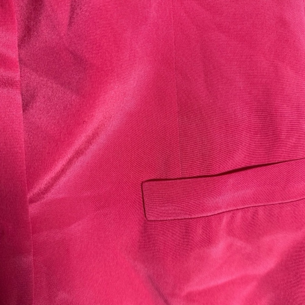 Jaeger 100% Silk Blazer - Office Chic - Vibrant Pink Classic Style - Size M - Picture 6 of 6